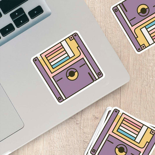 Retro 90’s Sticker – Weatherproof Vinyl for Laptops, Cups & More