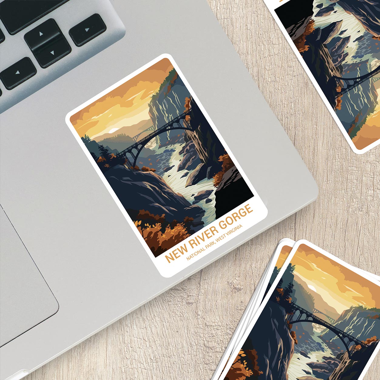 New River Gorge National Park Sticker – Durable Vinyl Sticker