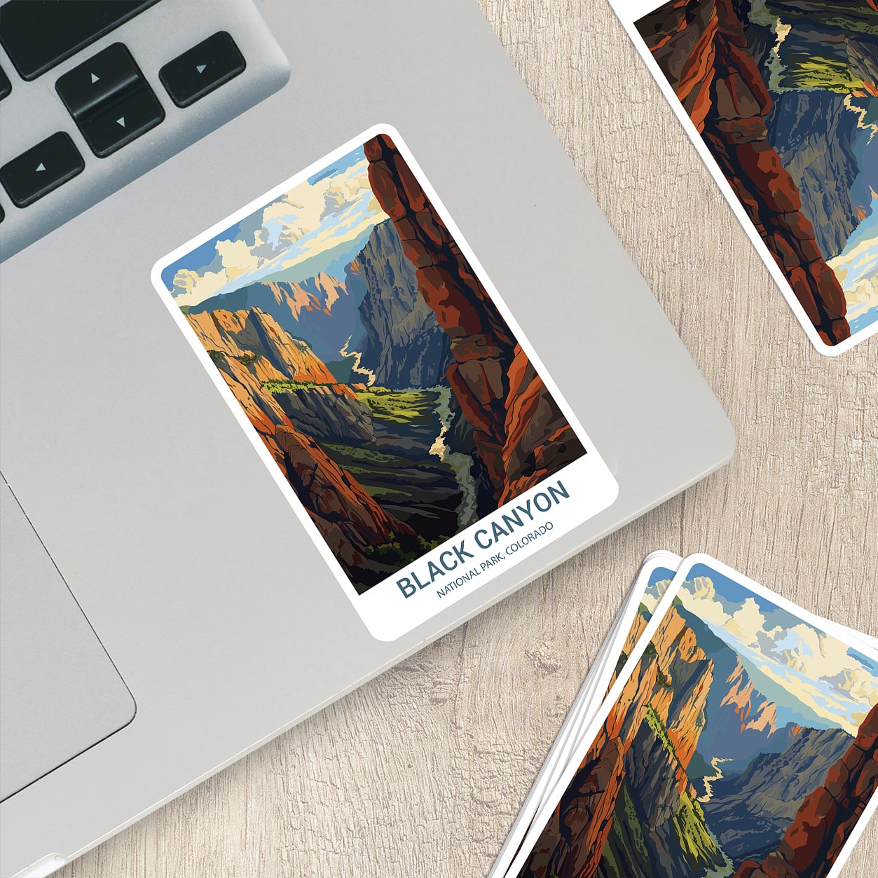 Black Canyon National Park Sticker – Durable Vinyl Sticker