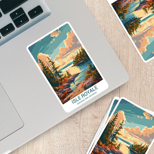 Isle Royale National Park Sticker – Durable Vinyl Sticker