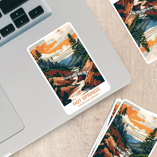 Hot Springs National Park Sticker – Durable Vinyl Sticker