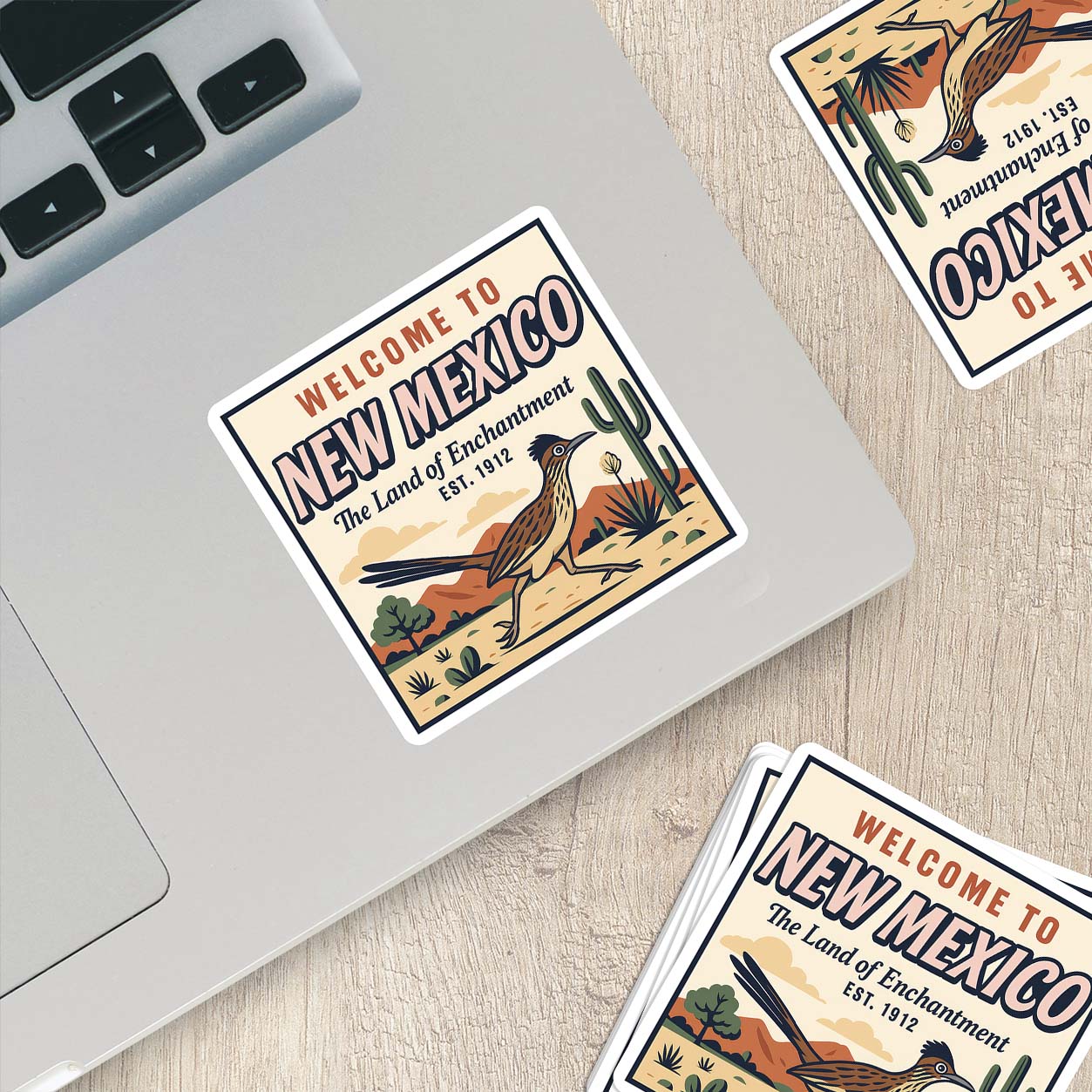 Welcome to New Mexico Vinyl Sticker – Vintage State Travel Decal