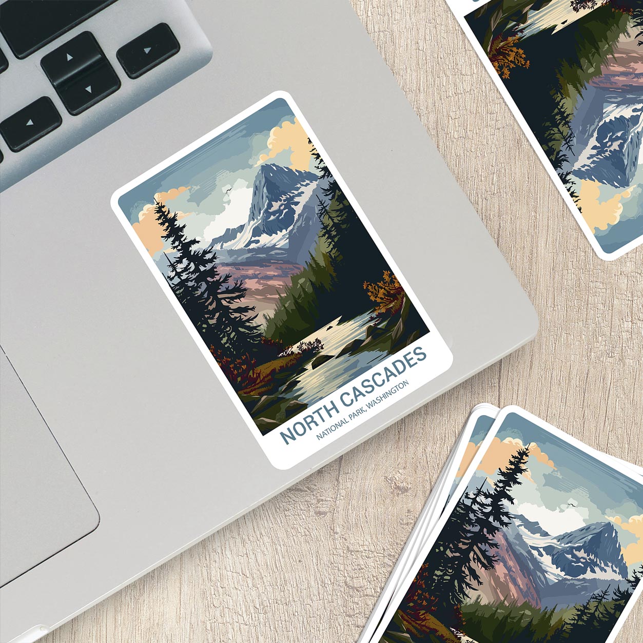 North Cascades National Park Sticker – Durable Vinyl Sticker