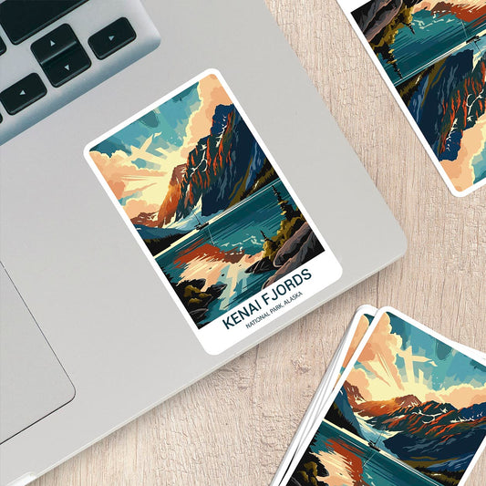 Kenai Fjords National Park Sticker – Durable Vinyl Sticker