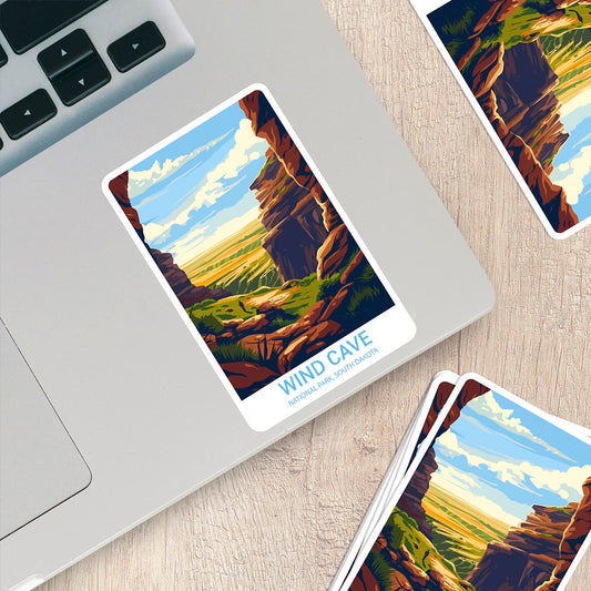 Wind Cave National Park Sticker – Durable Vinyl Sticker