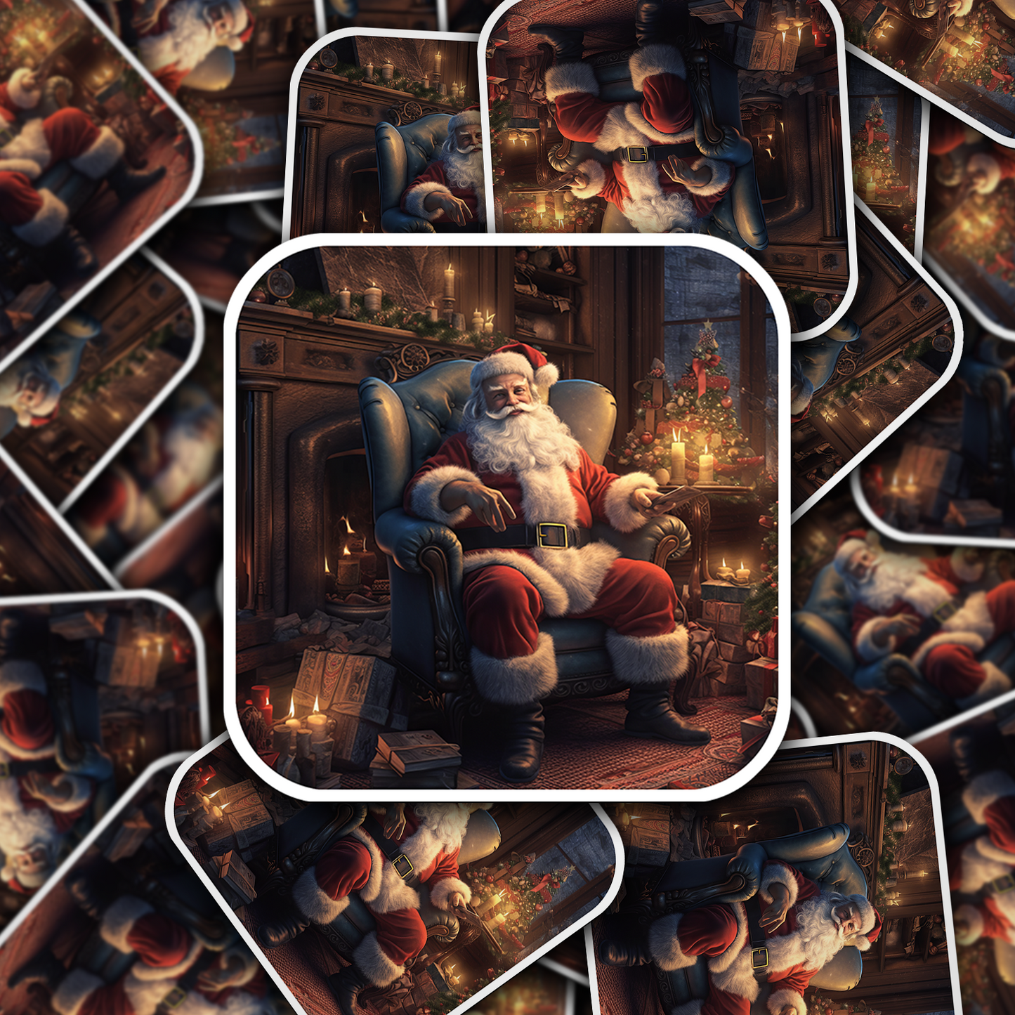 Santa Claus Vinyl Sticker - Bring the Magic of Christmas Anywhere