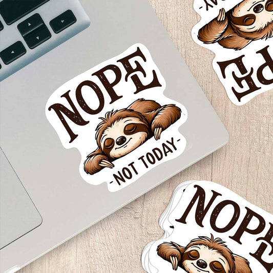 Sloths with Quotes Sticker – Cute Weatherproof Vinyl for Laptops, Cups & More