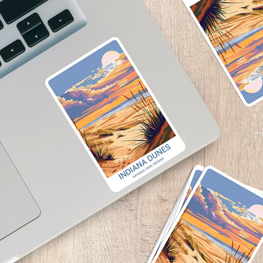 Indiana Dunes National Park Sticker – Durable Vinyl Sticker