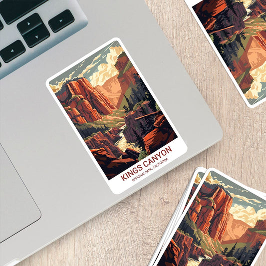 Kings Canyon National Park Sticker – Durable Vinyl Sticker
