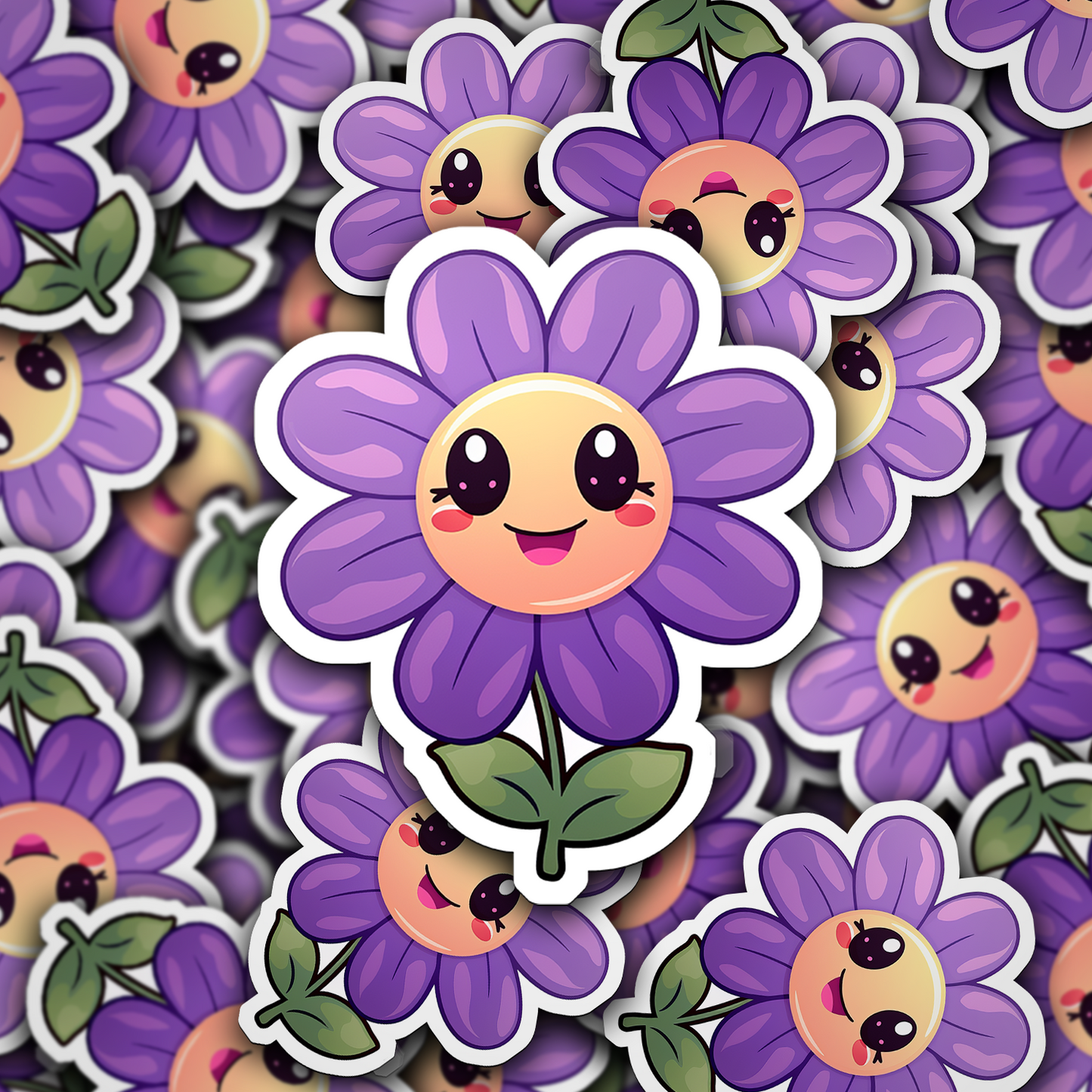 Charming Flower Vinyl Sticker - Blossom Your World with Delight