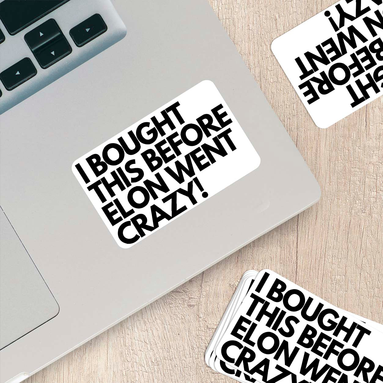 I Bought This Before Elon Went Crazy - Funny Vinyl Sticker