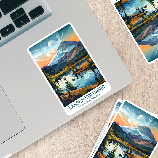 Lassen Volcanic National Park Sticker – Durable Vinyl Sticker