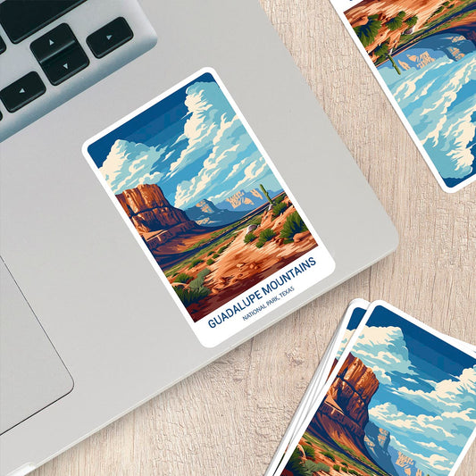 Guadalupe Mountains National Park Sticker – Durable Vinyl Sticker