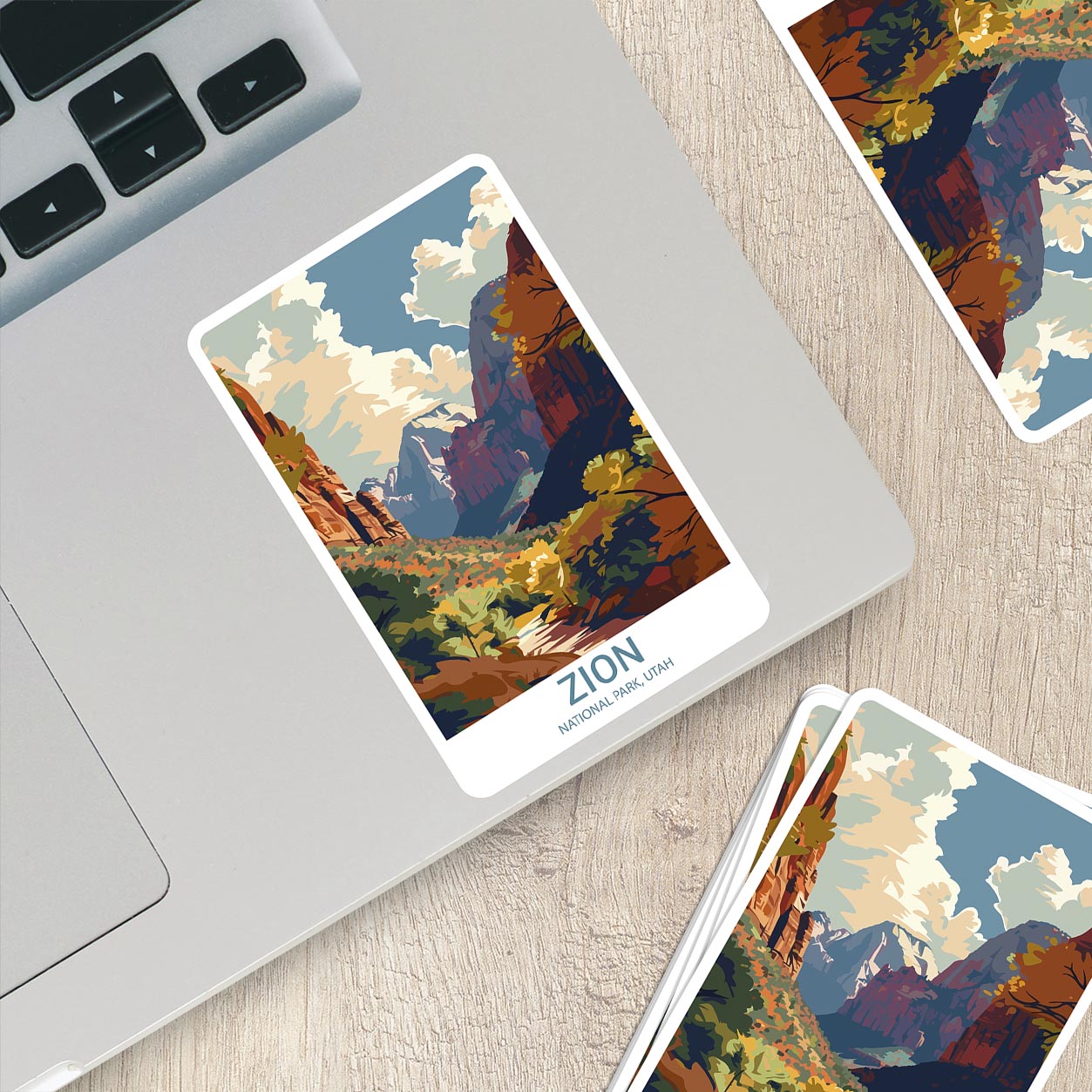 Zion National Park Sticker – Durable Vinyl Sticker