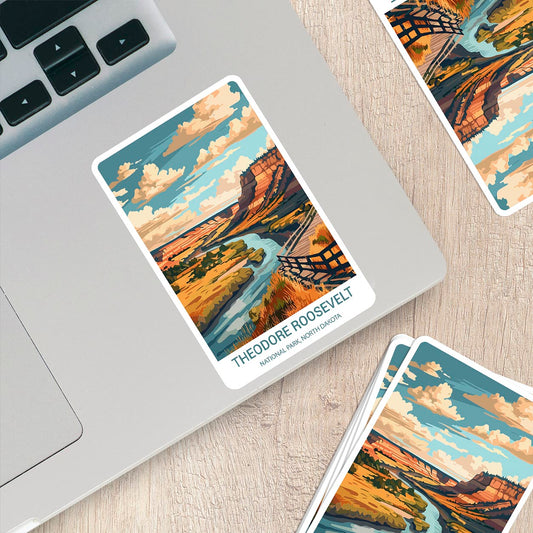 Theodore Roosevelt National Park Sticker – Durable Vinyl Sticker