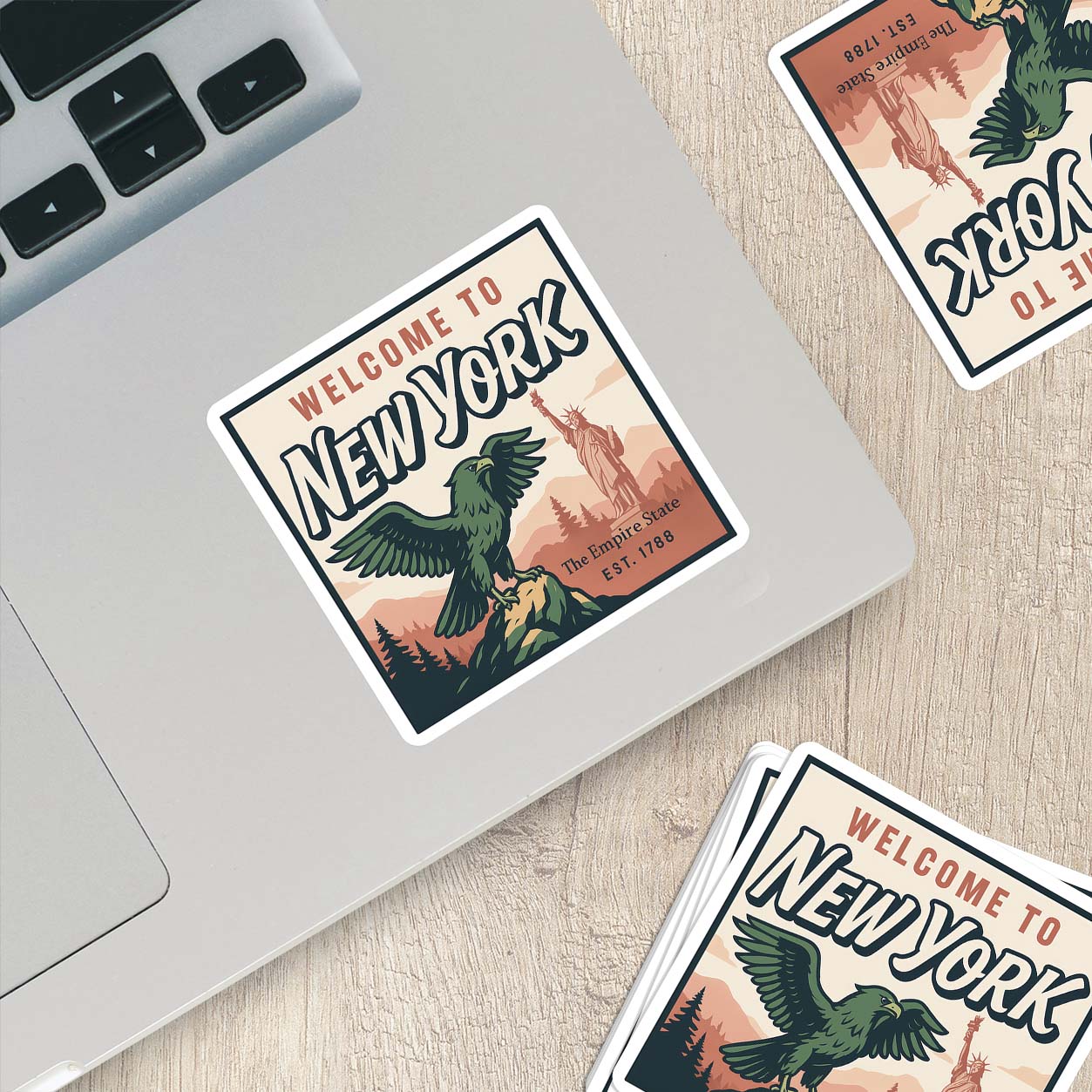 Welcome to New York Vinyl Sticker – Vintage State Travel Decal