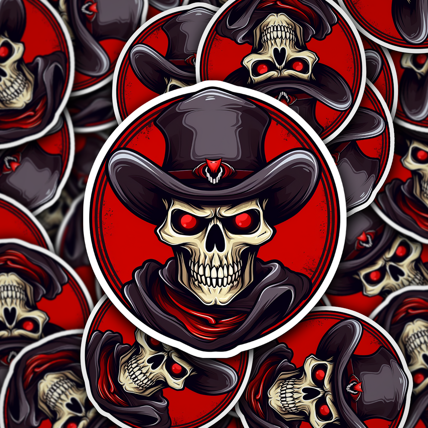 Skull Vinyl Sticker - A Bold Statement of Intrigue