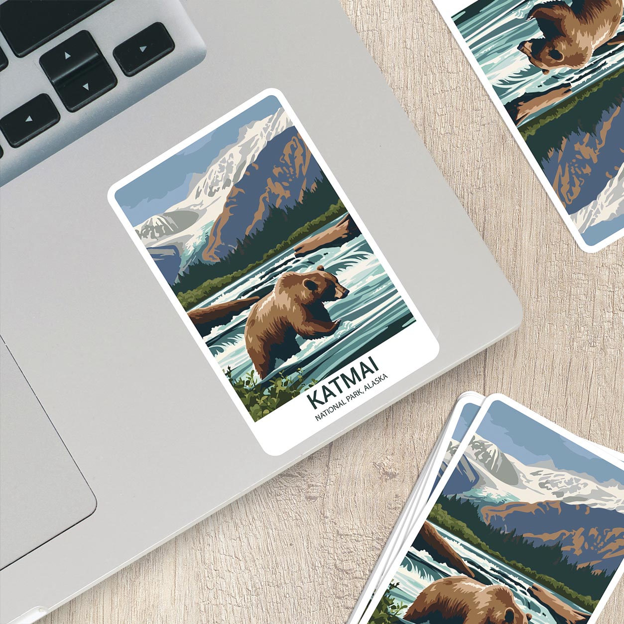 Katmai National Park Sticker – Durable Vinyl Sticker
