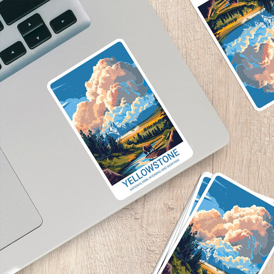 Yellowstone National Park Sticker – Durable Vinyl Sticker