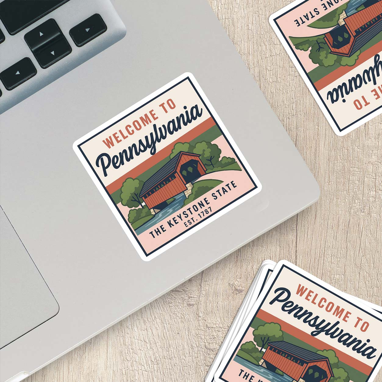 Welcome to Pennsylvania Vinyl Sticker – Vintage State Travel Decal