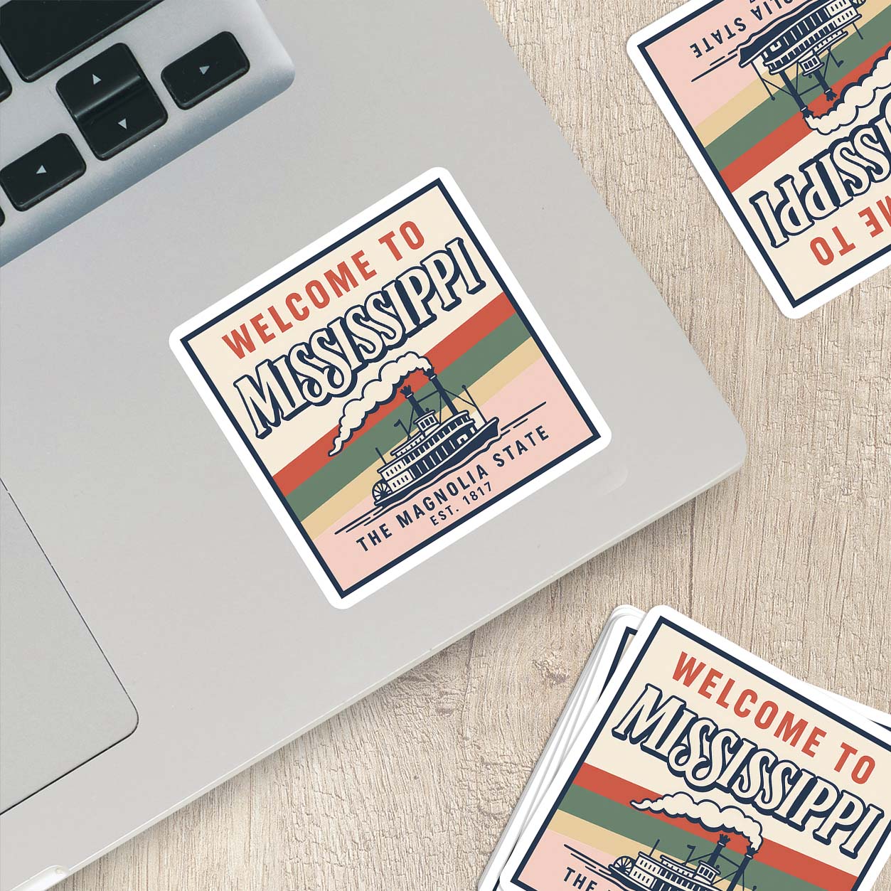 Welcome to Mississippi Vinyl Sticker – Vintage State Travel Decal