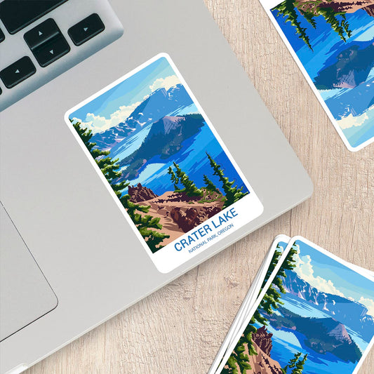 Crater Lake National Park Sticker – Durable Vinyl Sticker