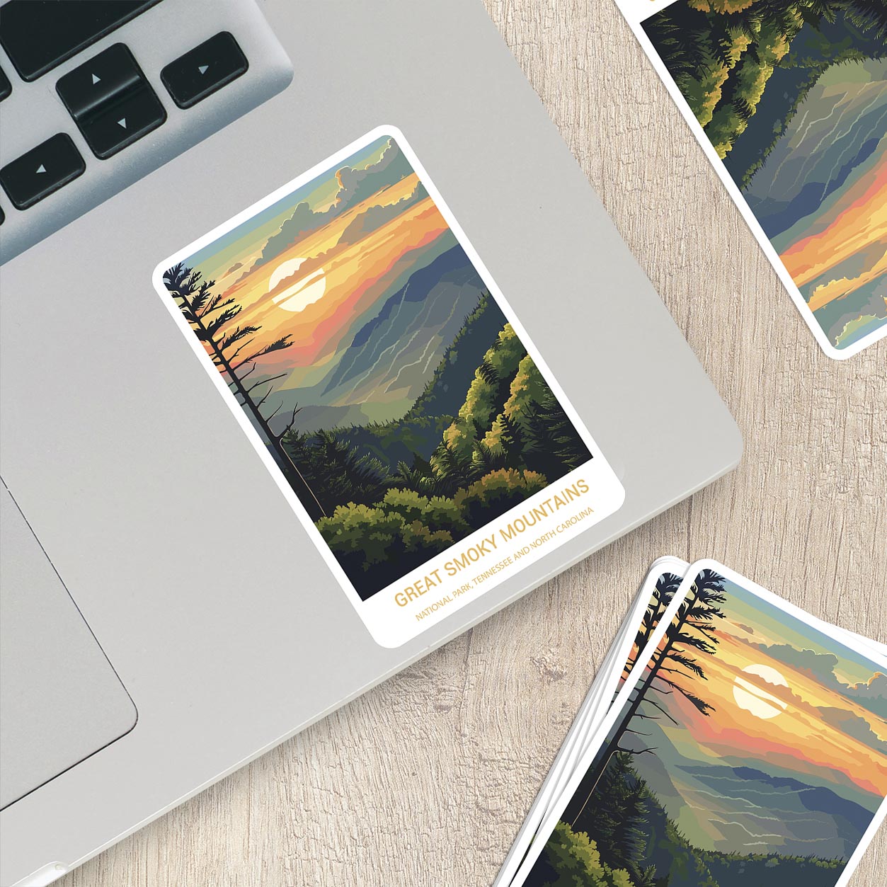 Great Smoky Mountains National Park Sticker – Durable Vinyl Sticker