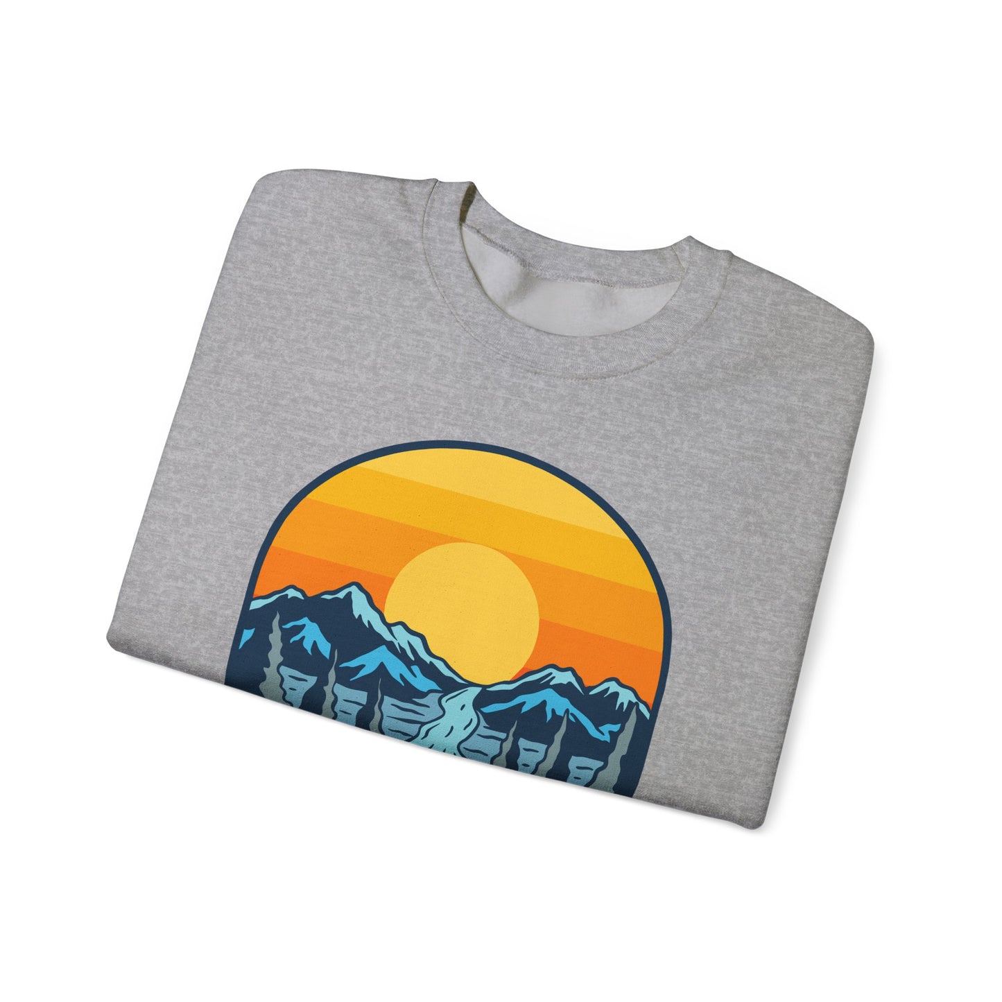 Gates of Arctic Alaska National Park Sunset Crewneck Sweatshirt | Mountain Scenic