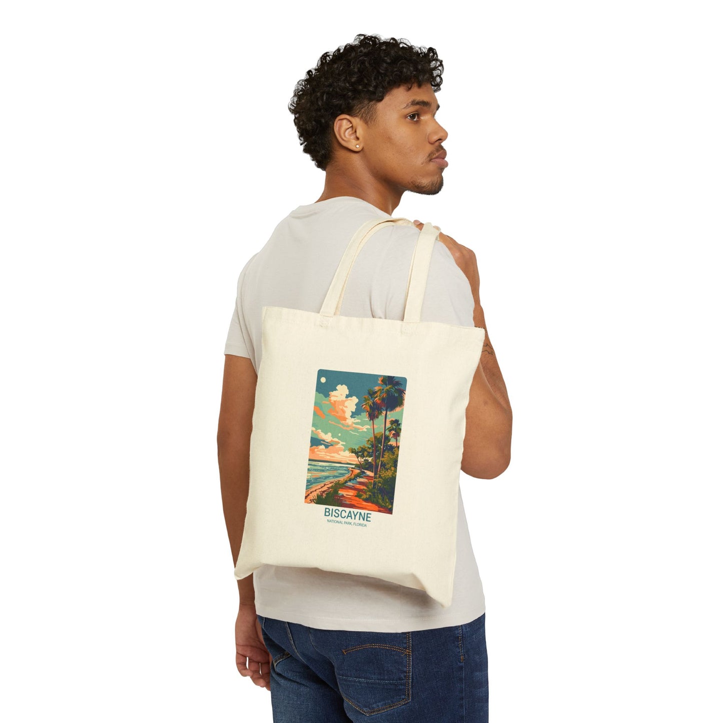 Biscayne National Park Vintage Poster Cotton Tote