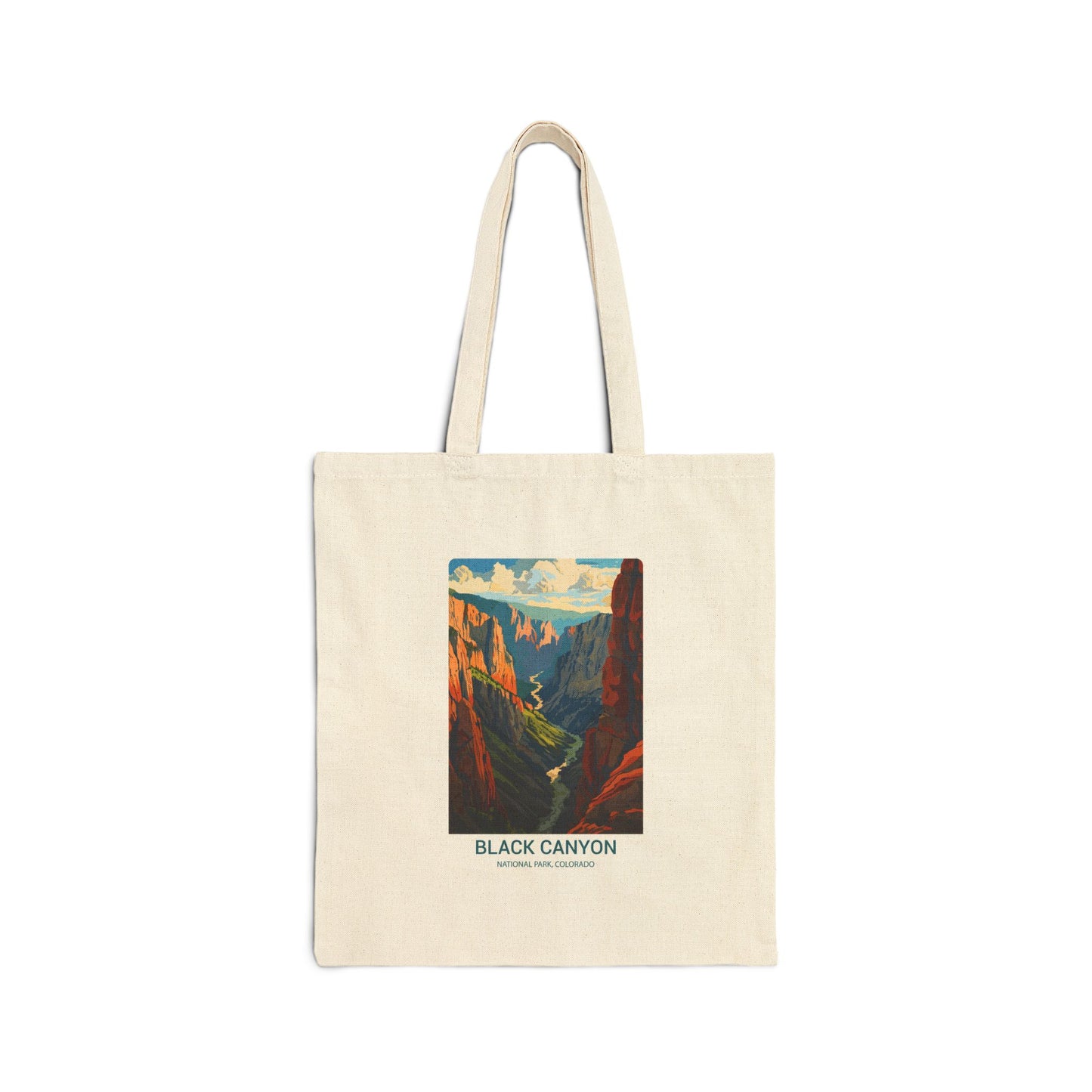 Black Canyon National Park Canvas Tote Bag – Vintage Style