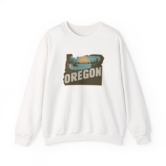 Oregon State Landscape sweatshirt | Retro Pacific Northwest Crewneck