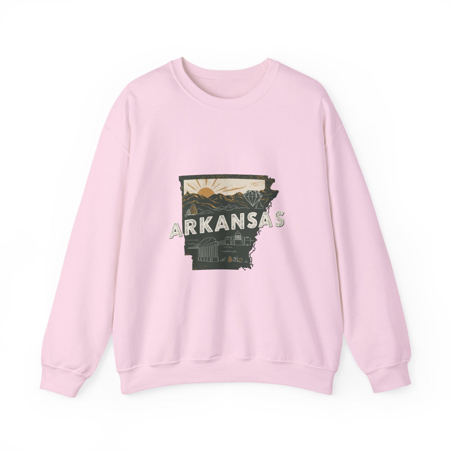 Arkansas Crewneck Sweatshirt | Vintage Outdoor Scenic
