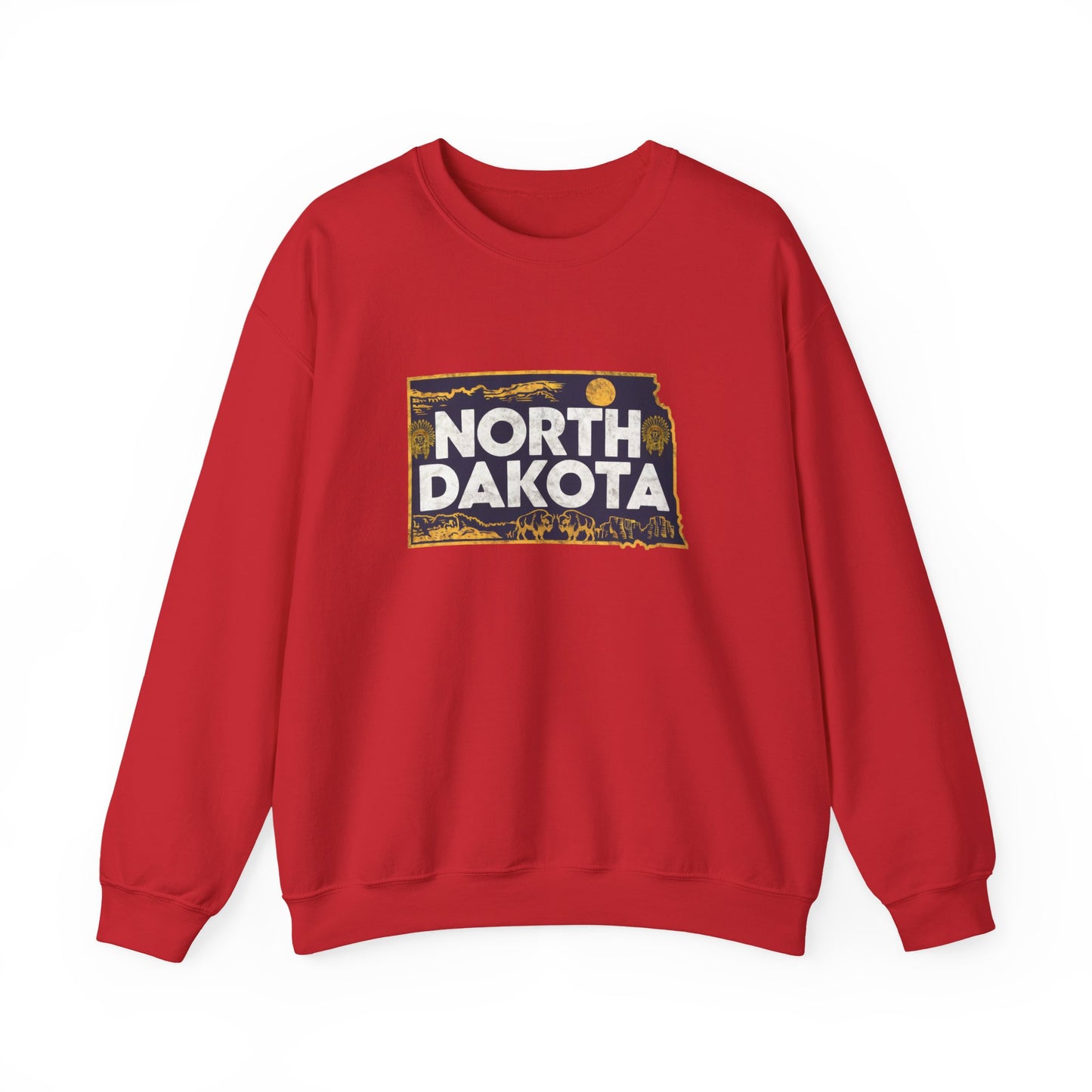 North Dakota state landscape sweatshirt | Badlands sunset design