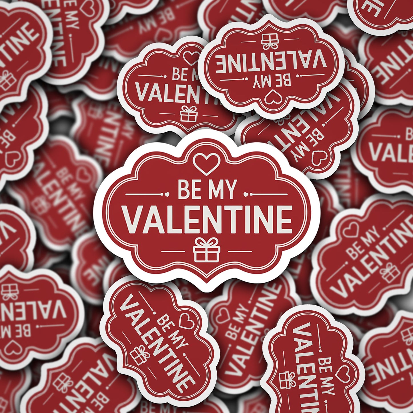 Be My Valentine Vinyl Sticker