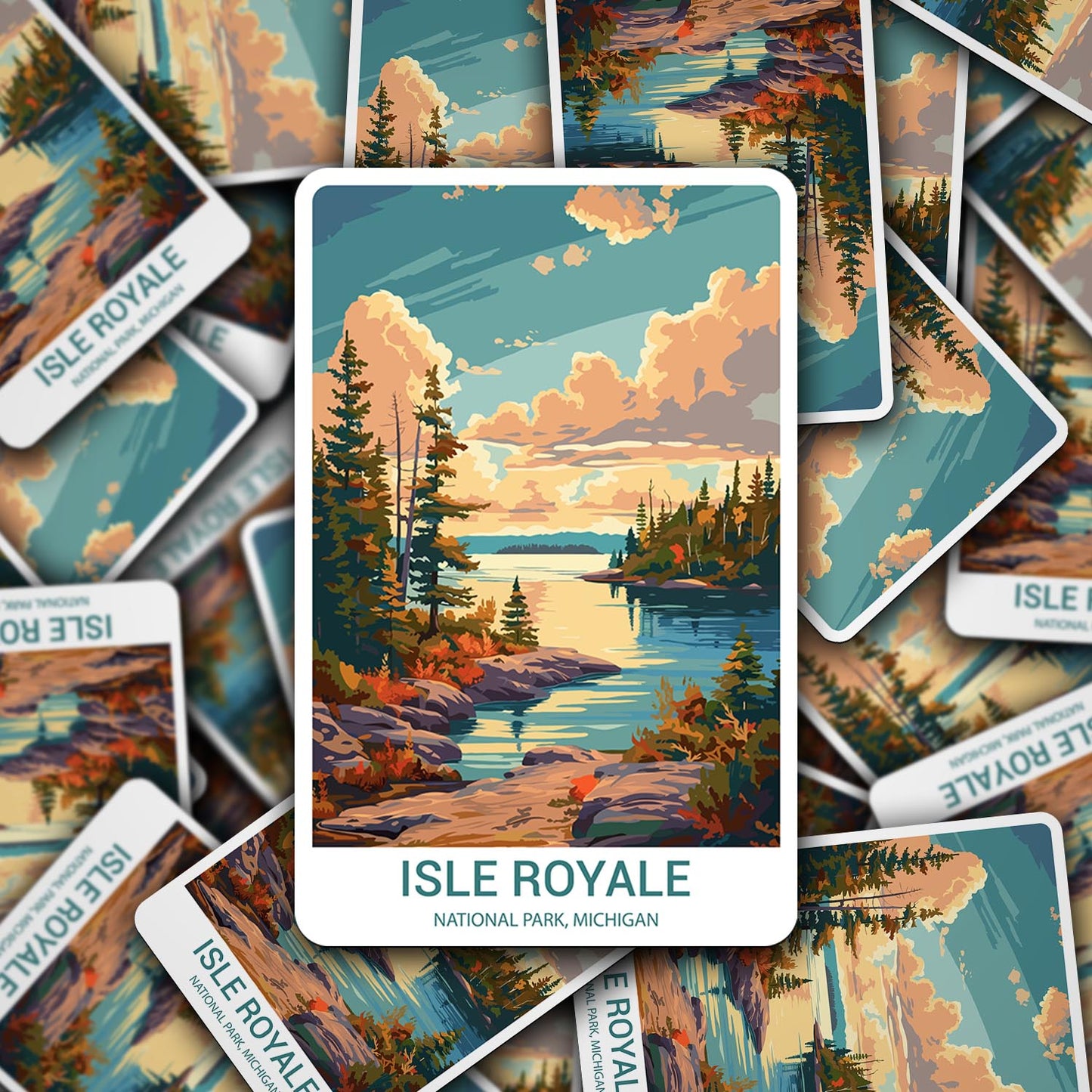 Isle Royale National Park Sticker – Durable Vinyl Sticker