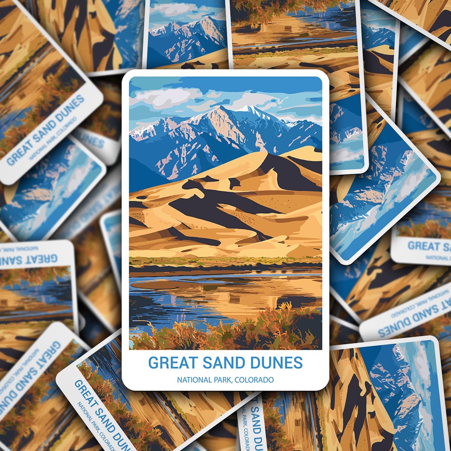 Great Sand Dunes National Park Sticker – Durable Vinyl Sticker