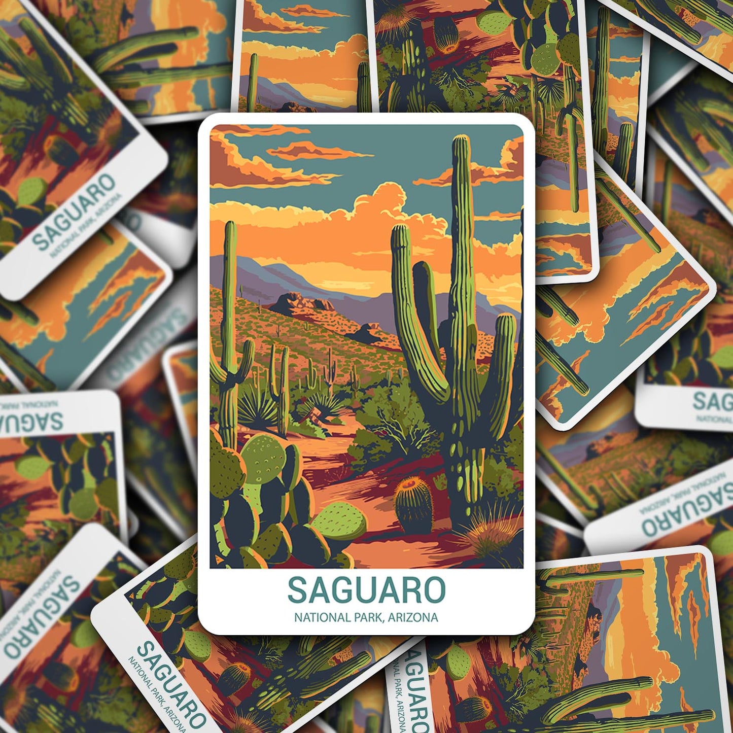 Saguaro National Park Sticker – Durable Vinyl Sticker