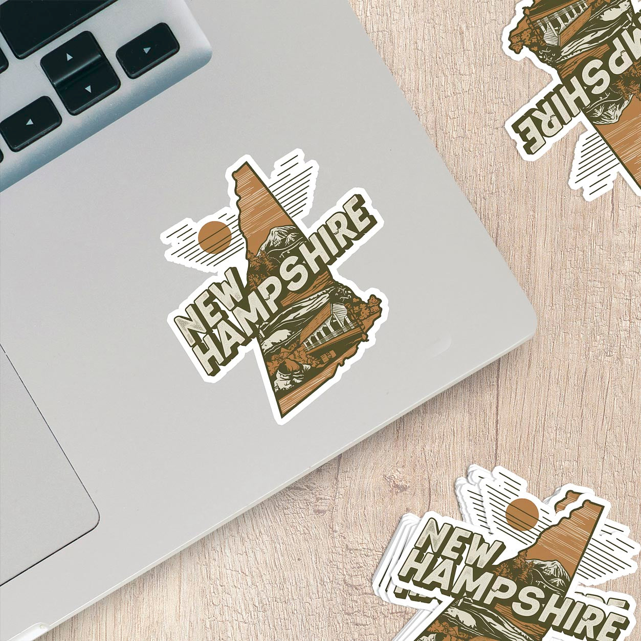 Retro Vinyl State Sticker - New Hampshire – Tweed & Co