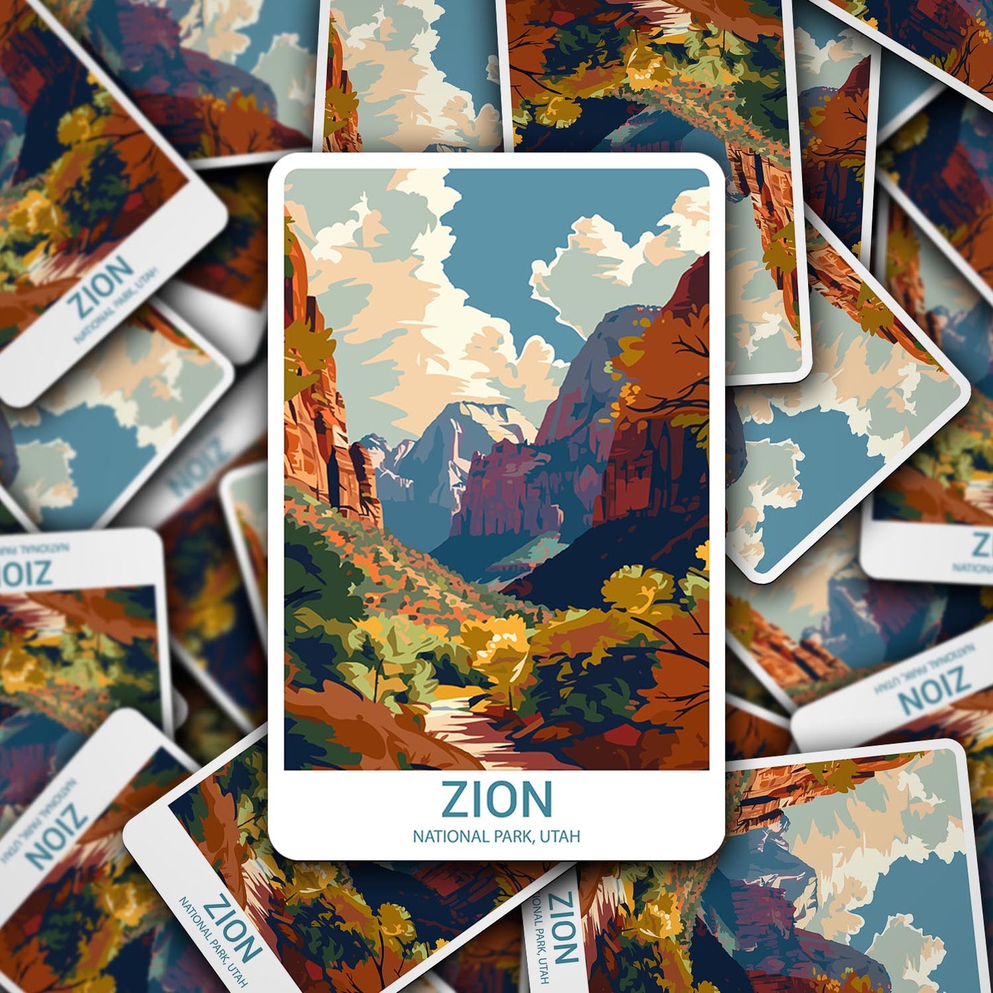 Zion National Park Sticker – Durable Vinyl Sticker