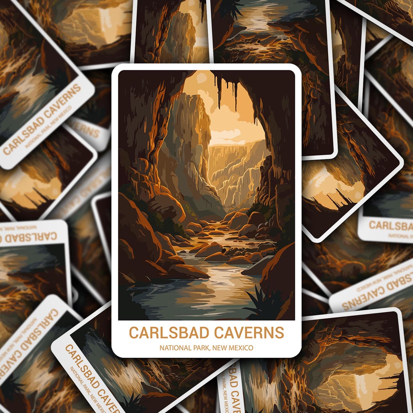Carlsbad Caverns National Park Sticker – Durable Vinyl Sticker