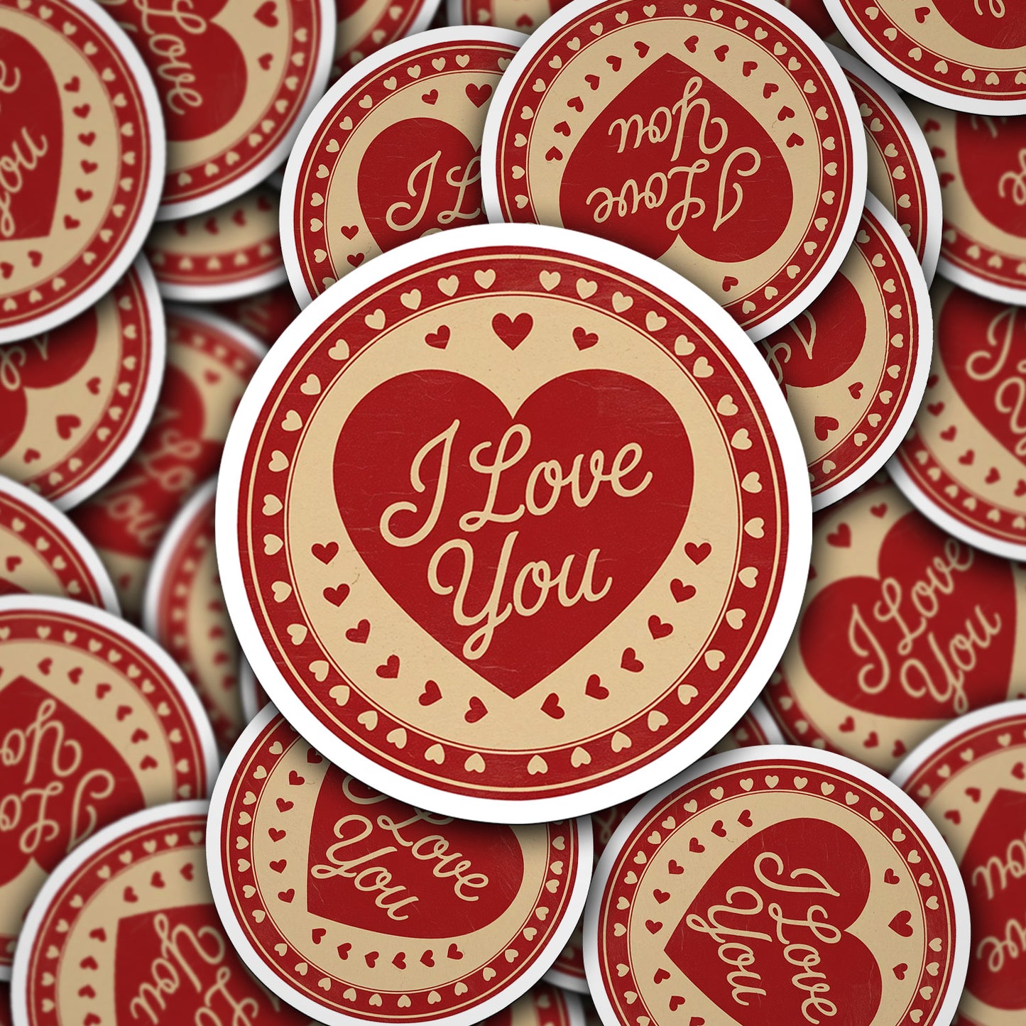 I Love You Vinyl Sticker