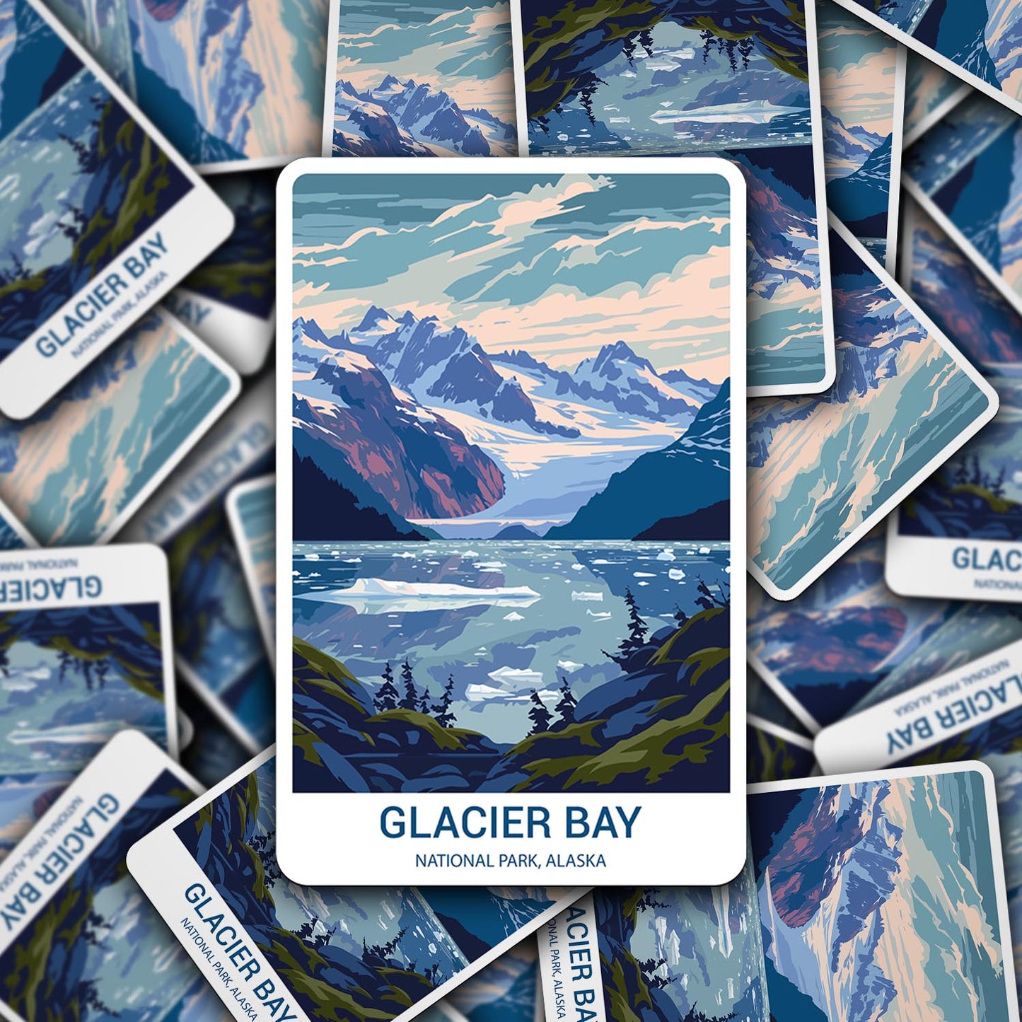 Glacier Bay National Park Sticker – Durable Vinyl Sticker