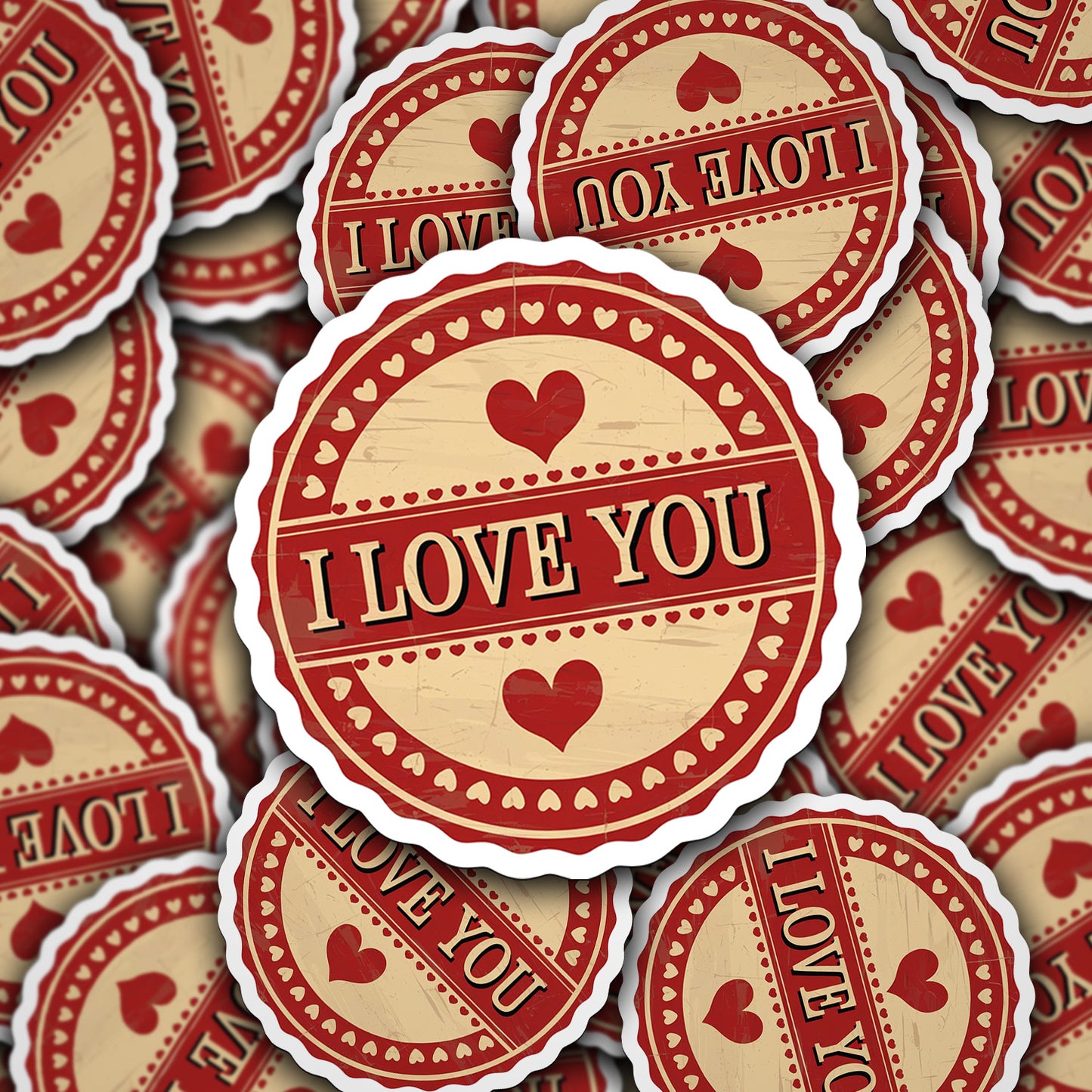 I Love You Vinyl Sticker
