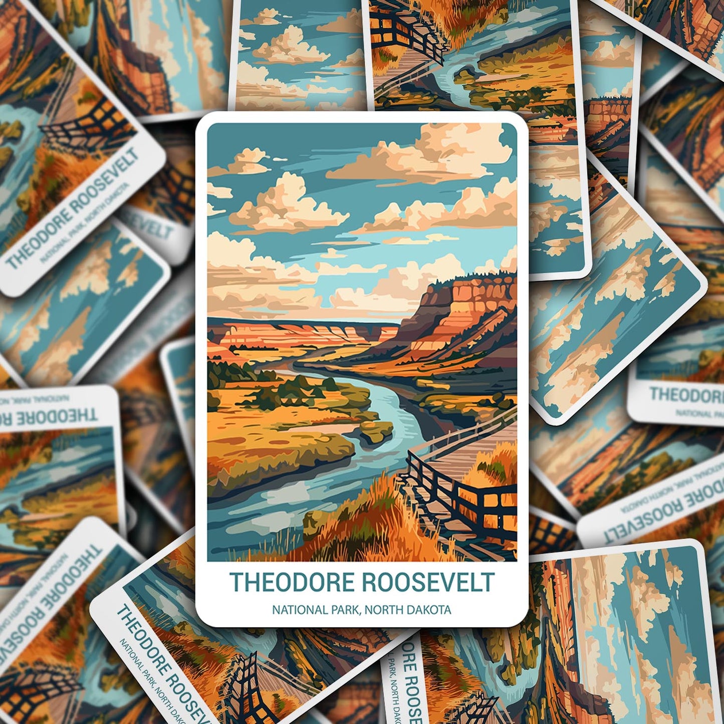 Theodore Roosevelt National Park Sticker – Durable Vinyl Sticker