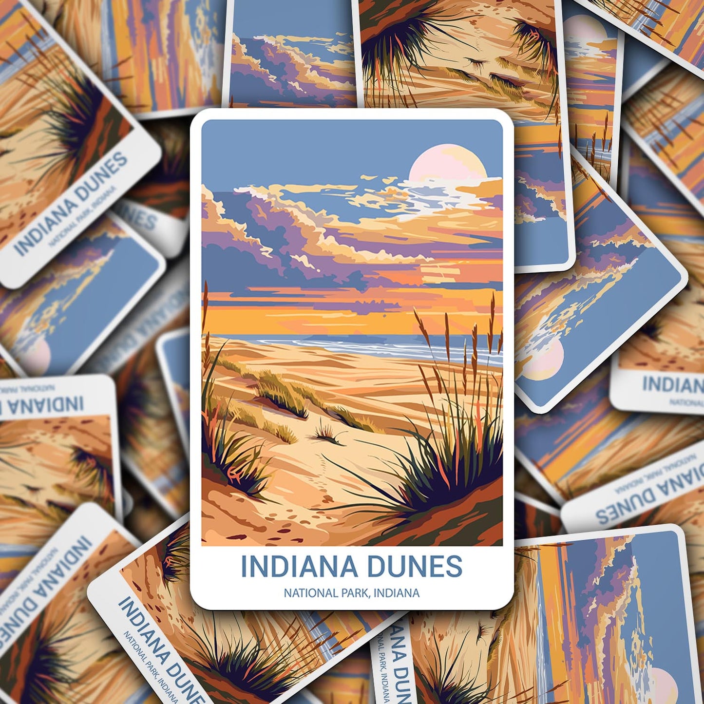 Indiana Dunes National Park Sticker – Durable Vinyl Sticker