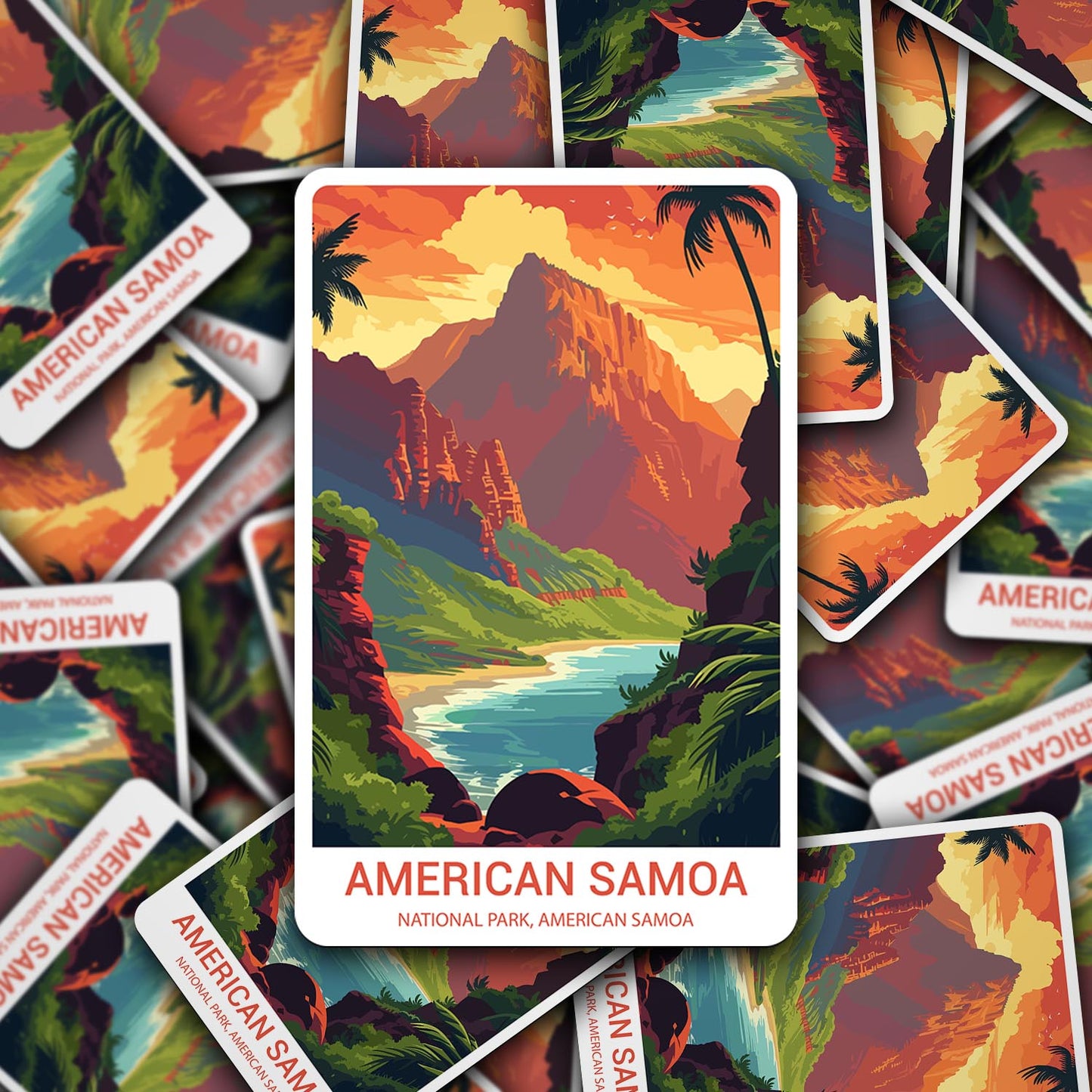 American Samoa National Park Sticker – Durable Vinyl Sticker