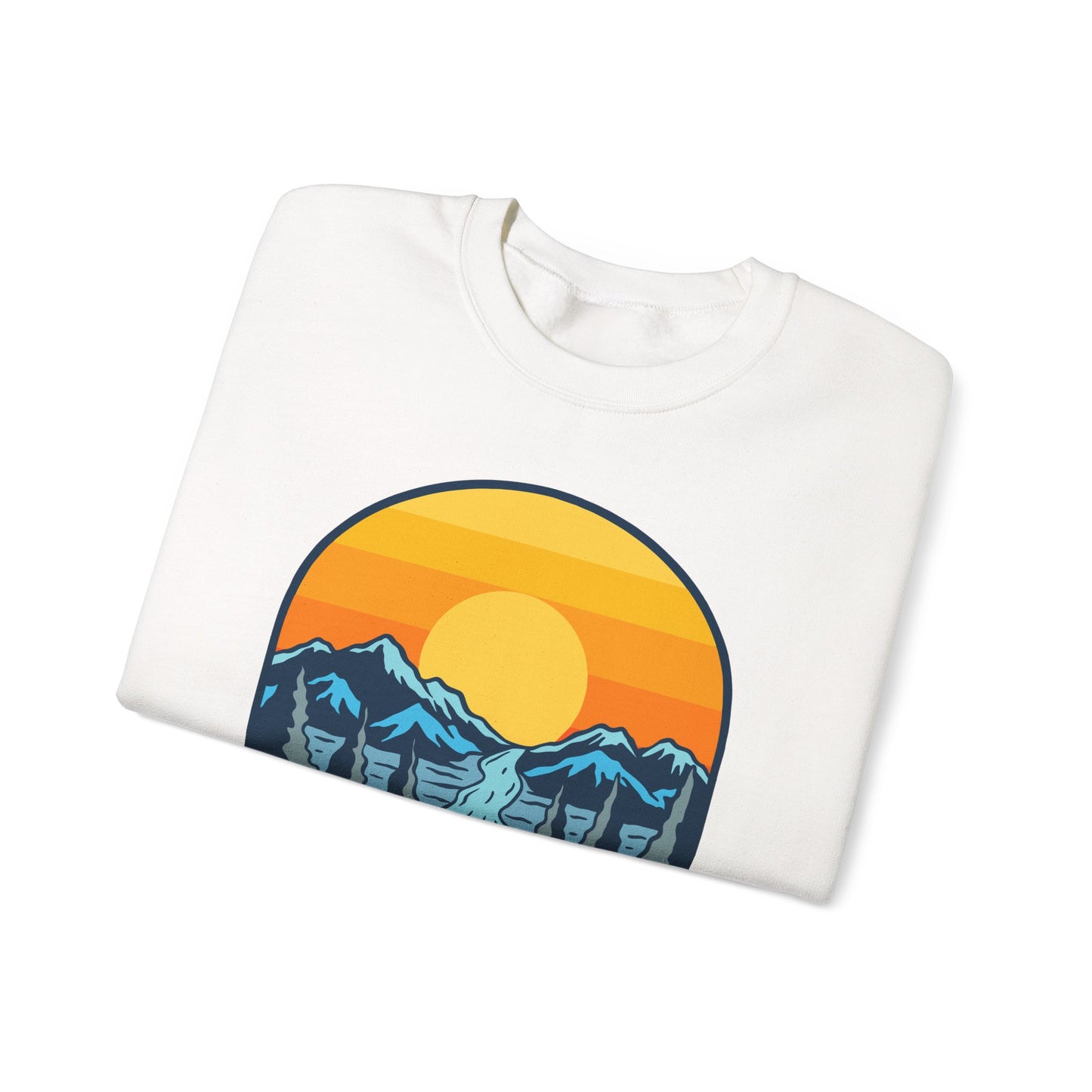 Gates of Arctic Alaska National Park Sunset Crewneck Sweatshirt | Mountain Scenic