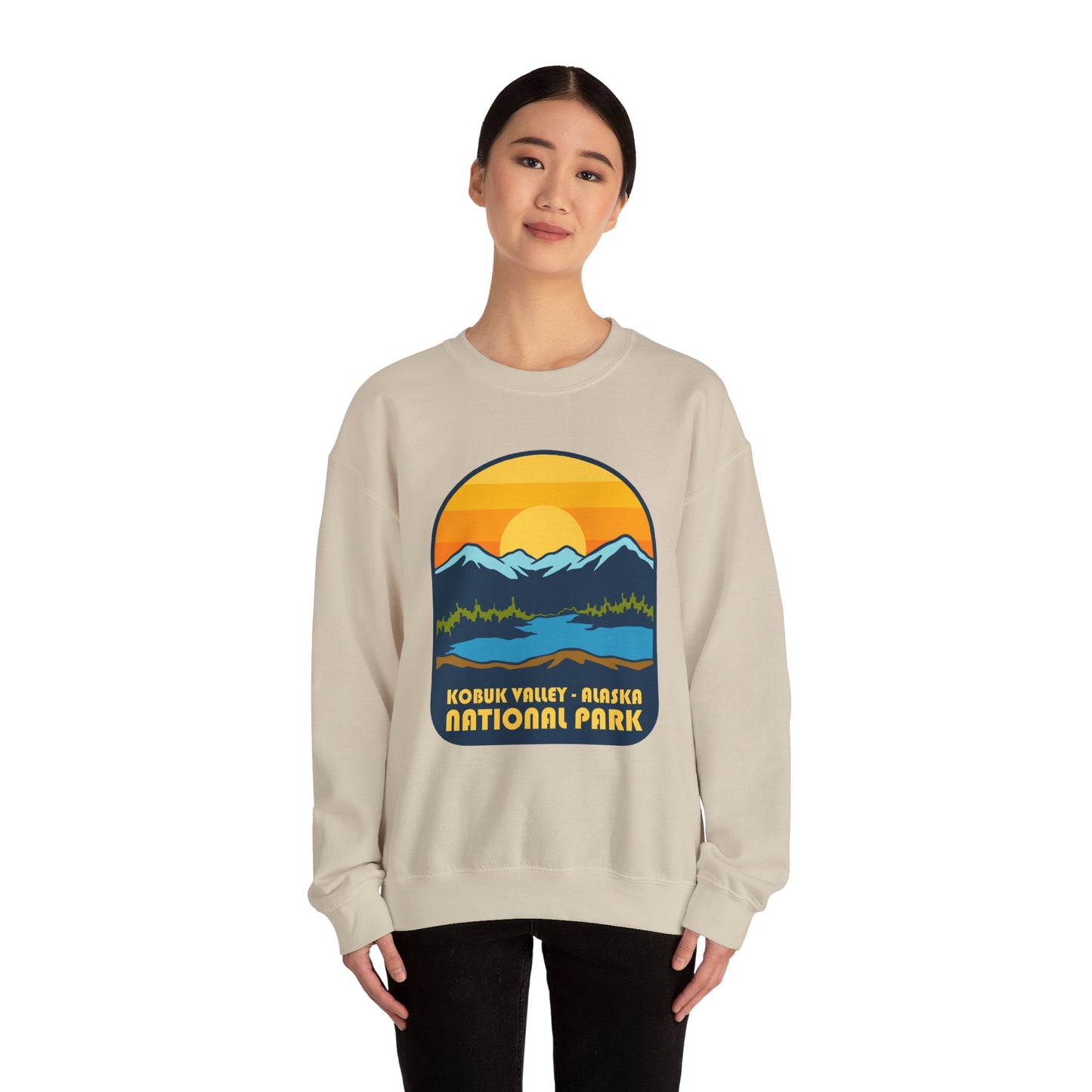 Kobuk Valley Alaska National Park sweatshirt | Mountain Sunset Crewneck