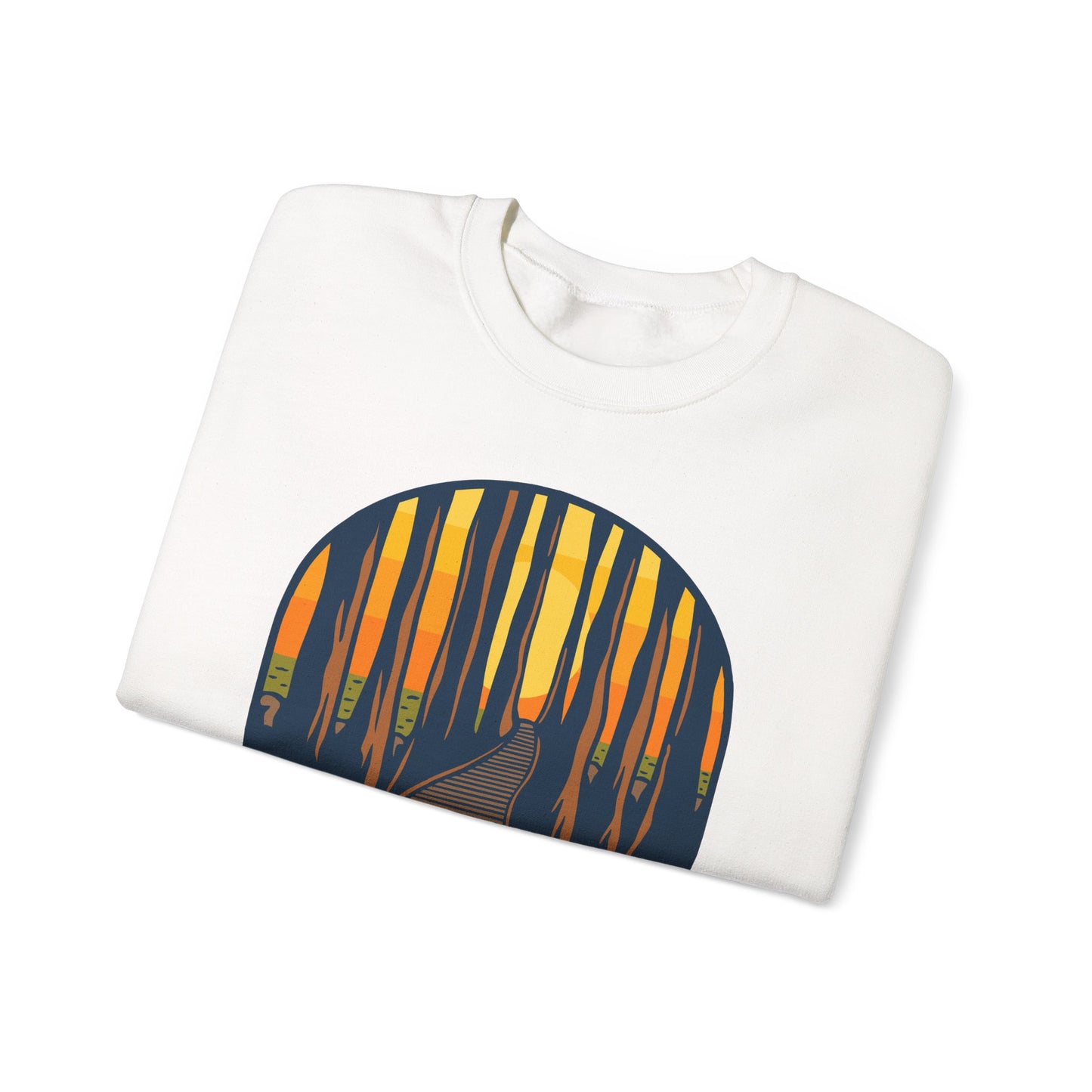 Congaree National Park boardwalk sweatshirt | Cypress forest sunset crewneck
