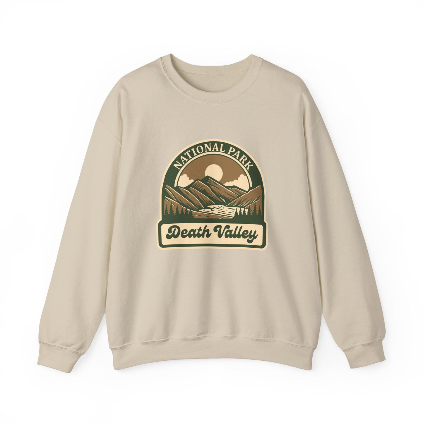 Death Valley National Park landscape Sweatshirt | Vintage desert mountains emblem